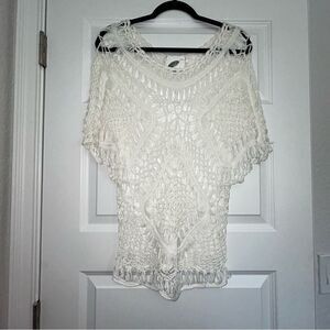 Nurture Crochet Short Sleeve Top
